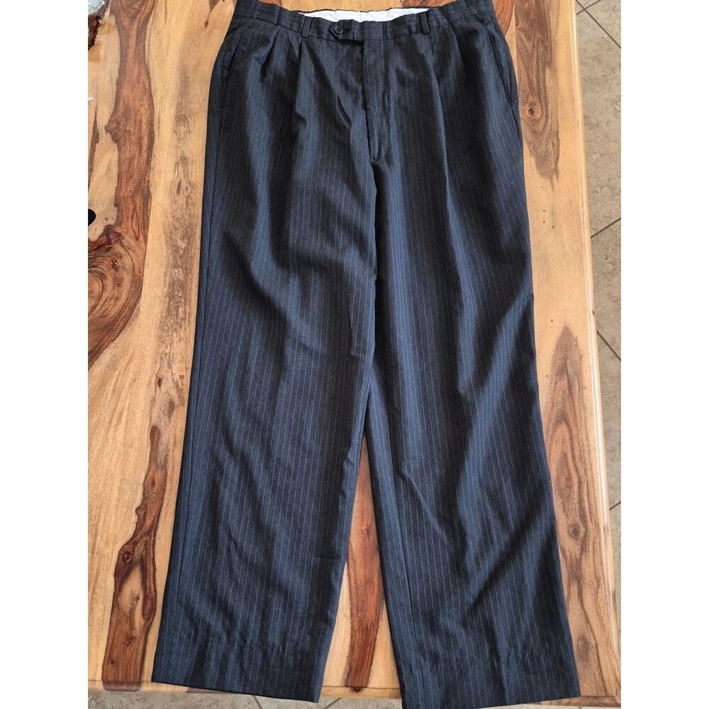 Wool Stripe Pants Sz 36W x 31L